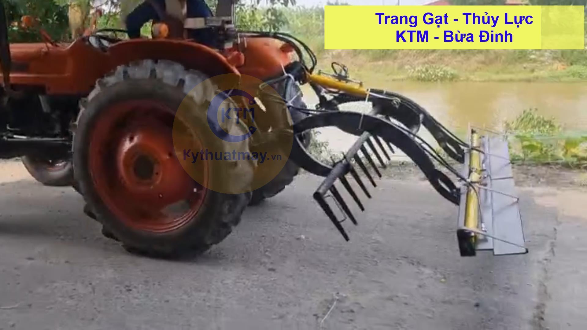 Trang gạt KTM + Bừa đinh đồng bộ